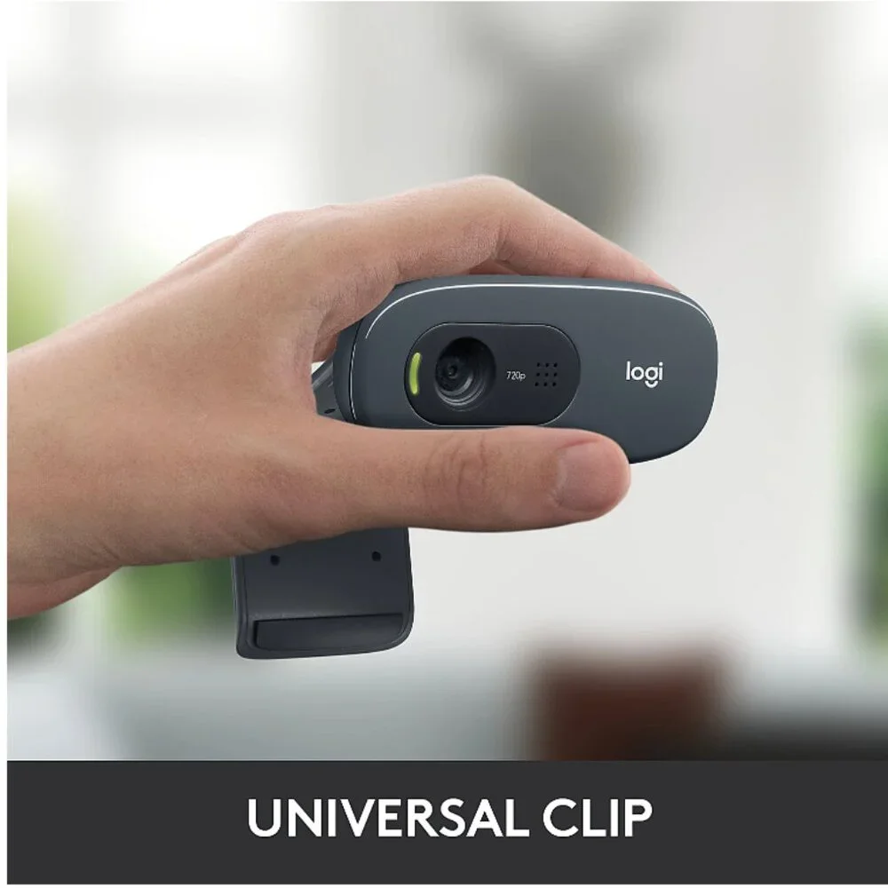 *NIB* Logitech C270 HD Webcam with Noise-Reducing Mics for Video Calls